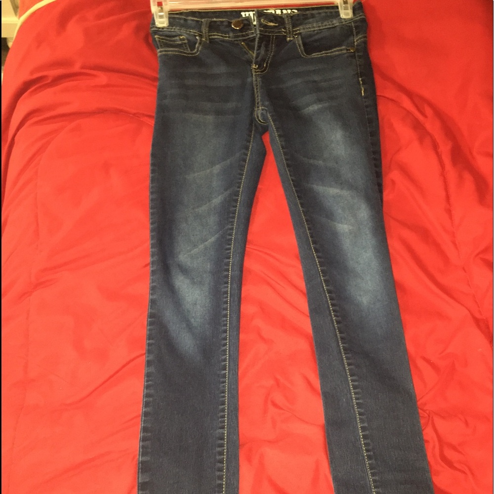 Dark blue jeans